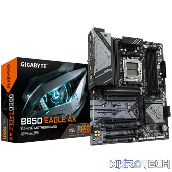 GIGABYTE AMD B650 EAGLE for 3rd/4th/5th Generation AMD Ryzen™ processors; 4x Dual DDR5; 3x M2; HDMI; DP.