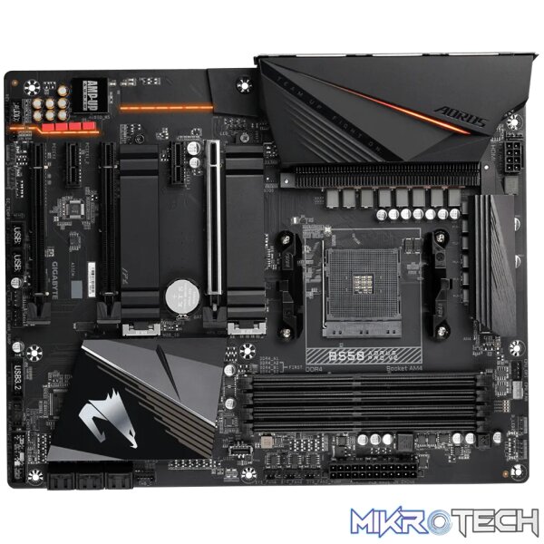 GIGABYTE Aorus AMD B550 Chipset for 3rd Generation AMD Ryzen™ processors; 4x Dual DDR4; 2x M2; HDMI; ATX - Image 2
