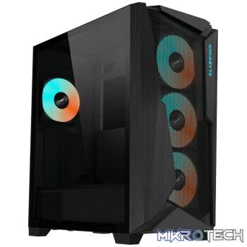 GIGABYTE Case C301 GLASS V2 Chassis; Black; Glass side Panel; ATX