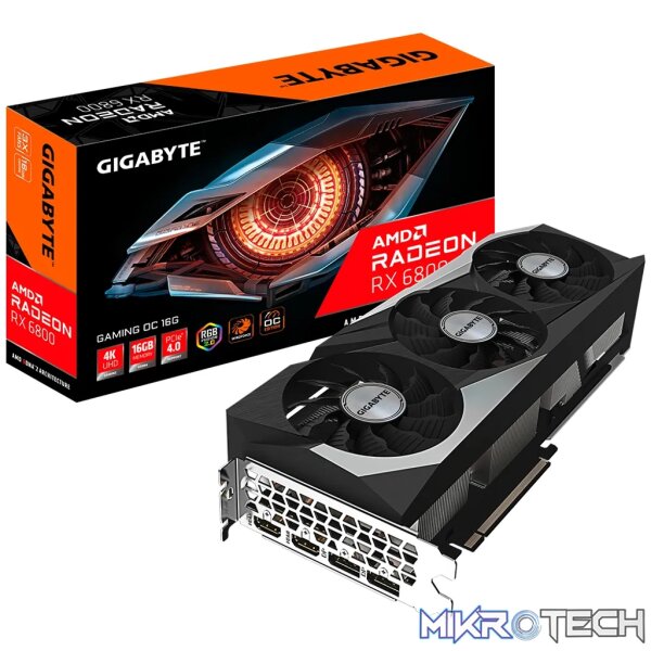 GIGABYTE GAMING Radeon RX 6800 OC 16G, Radeon RX 6800, 16 GB, GDDR6, 256 bit, 7680 x 4320 pixels, PCI Express x16 4.0 - Image 8