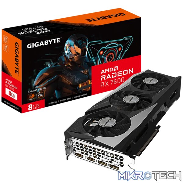 GIGABYTE GAMING Radeon RX 7600 OC 8G GIGABYTE GAMING Radeon RX 7600 OC 8G