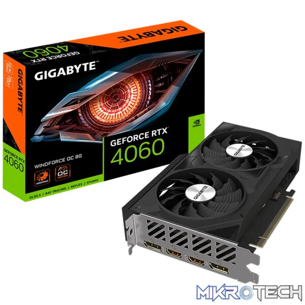 GIGABYTE GeForce RTX 4060 WINDFORCE OC 8G GIGABYTE GeForce RTX 4060 WINDFORCE OC 8G