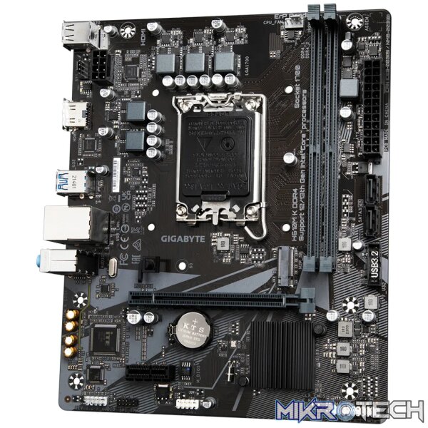 Gigabyte H610M K Intel LGA 1700 DDR4 mATX Motherboard GA-H610M-K-DDR4 - Image 4