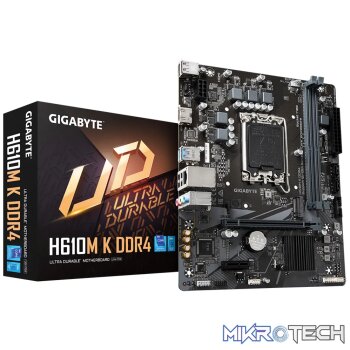 GIGABYTE Intel® H610 Chipset for LGA 1700; 2x DDR4; 1x M2; HDMI; mATX