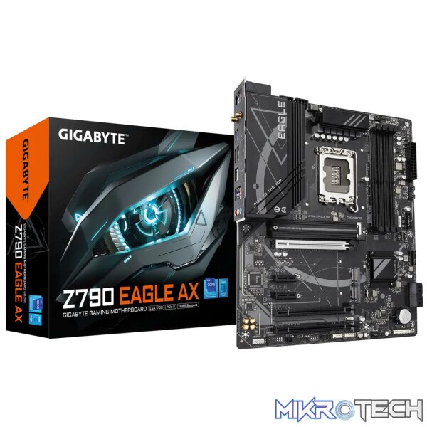 GIGABYTE Intel® Z790 Chipset for LGA 1700; 4x DDR5; 3x M2; HDMI; DP; ATX. GIGABYTE Intel® Z790 Chipset for LGA 1700; 4x DDR5; 3x M2; HDMI; DP; ATX.
