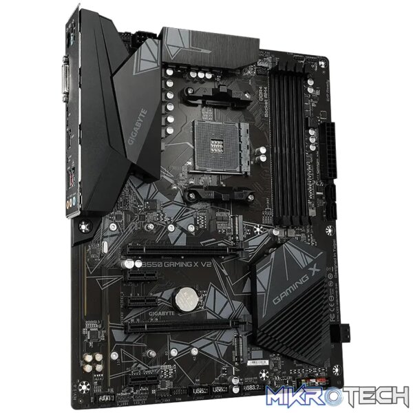 GIGABYTE Motherboard AMD B550 Gaming X Chipset for 3rd/4th/5th Generation AMD Ryzen™ AM4 ; 4x Dual DDR4; 2x M2; DVI-D; HDMI. - Image 2