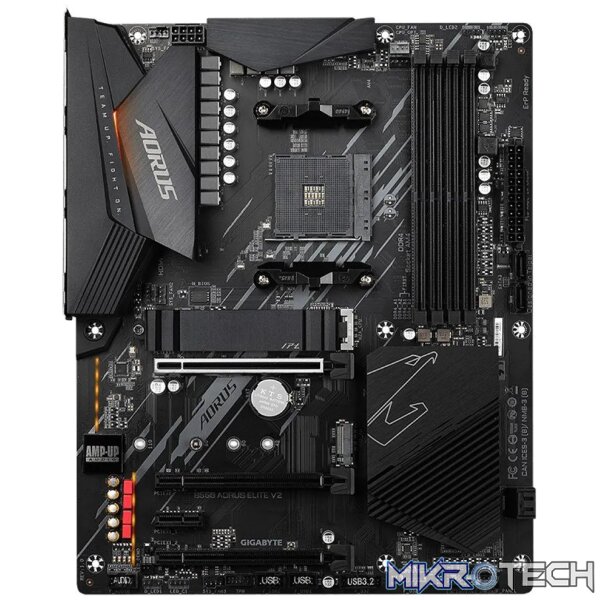 GIGABYTE Motherboard Aorus AMD B550 Chipset for 3rd/4th/5th Generation AMD Ryzen™ AM4 4x Dual DDR4; 2x M2; HDMI; DP; ATX - Image 2