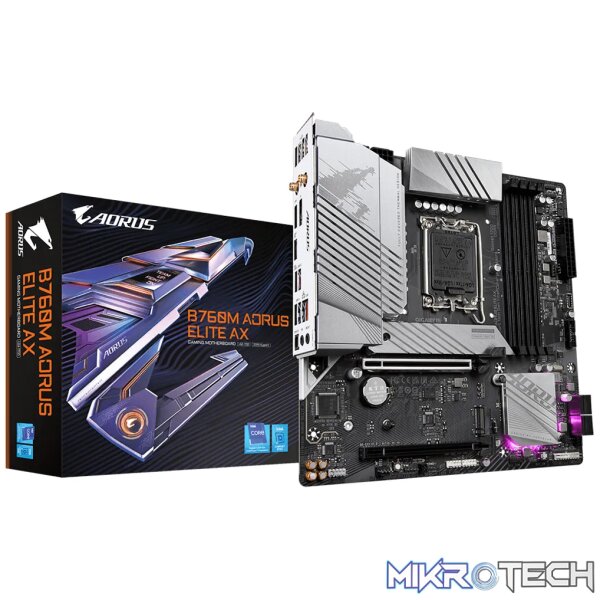 GIGABYTE Motherboard Intel® B760 Chipset for LGA 1700; 4x DDR5; 2x M2; HDMI/DP; mATX. GIGABYTE Motherboard Intel® B760 Chipset for LGA 1700; 4x DDR5; 2x M2; HDMI/DP; mATX.