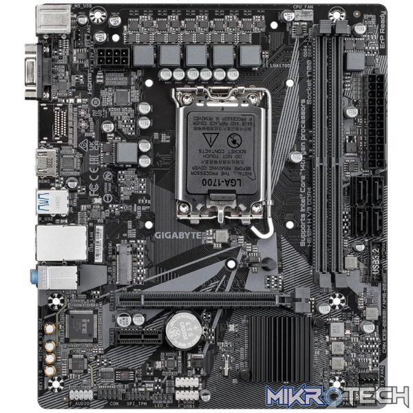 Gigabyte H610M H V3 Intel LGA 1700 DDR4 mATX Motherboard GA-H610M-H-V3-DDR4 - Image 2