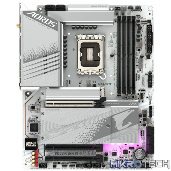 Gigabyte Z790 Aorus Elite AX ICE Intel LGA 1700 ATX Motherboard GA-Z790-AORUS-ELITE-AX-ICE - Image 2