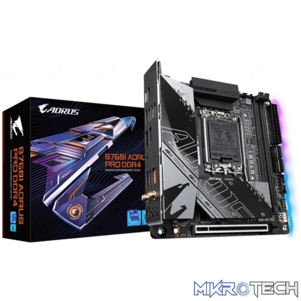 GIGABYTE Motherboartd Intel® B760 Chipset for LGA 1700; 2x DDR5; 2x M2; 1xDP/1xHDMI; ITX GIGABYTE Motherboartd Intel® B760 Chipset for LGA 1700; 2x DDR5; 2x M2; 1xDP/1xHDMI; ITX