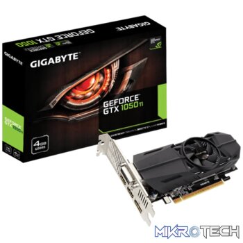 GIGABYTE nVidia GeForce® GTX 1050TI 4GB GDDR5 DVI-D/DP/2xHDMI.