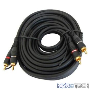 Geeko 2 X RCA Male to Male Audio Cable With Ground