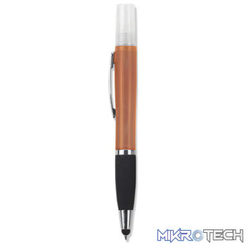 Geeko 3 in 1 Sanitizer Spray Stylus and Blue ink Pen