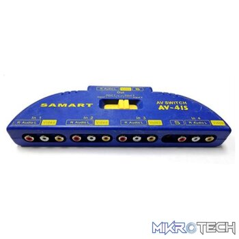 Geeko 4 Way RCA Splitter with 4 Way Audio