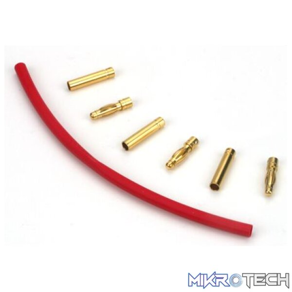 Gold Bullet Connector Set 4mm (3) Gold Bullet Connector Set 4mm (3)