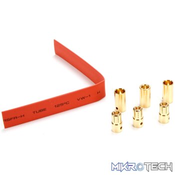 Gold Bullet Connector Set 6.5mm (3)