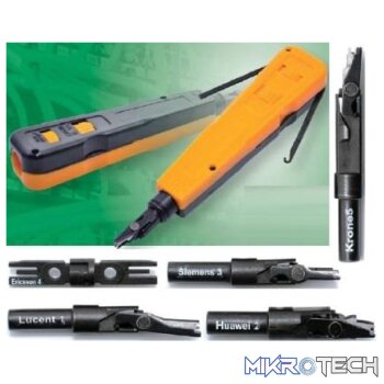 Goldtool 5 in 1 Impact Punch Down Tool with Multiple Insertion Blade Heads -For Ericsson