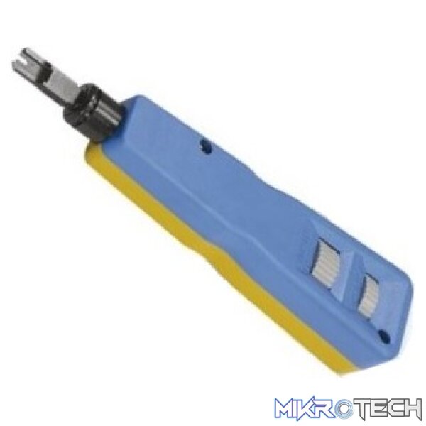 Goldtool Impact Punch Down Tool with 110 Blade -Terminates and cuts wire in a single punch-Adjustable impact strength Goldtool Impact Punch Down Tool with 110 Blade -Terminates and cuts wire in a single punch-Adjustable impact strength