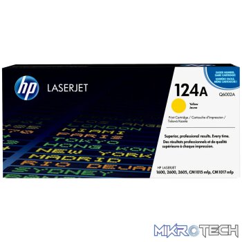 HP 124A Yellow Original LaserJet Toner Cartridge