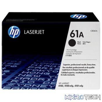 HP Original Replacement for HP 61A C8061A Black LaserJet Toner Cartridge