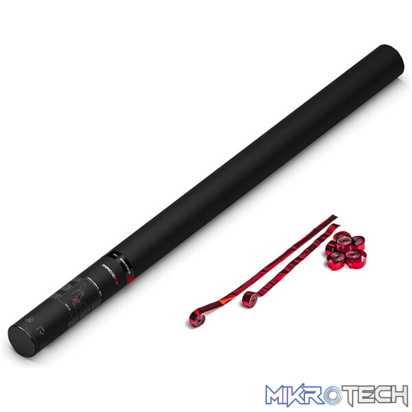 HS04RDM_1 Magic Fx - Red Metallic Handheld Cannon Pro - Streamers - Image 1