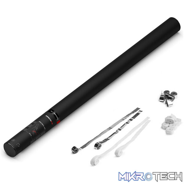 HS04WSM_1 Magic Fx - White + Silver Handheld Cannon Pro - Streamers - Image 1