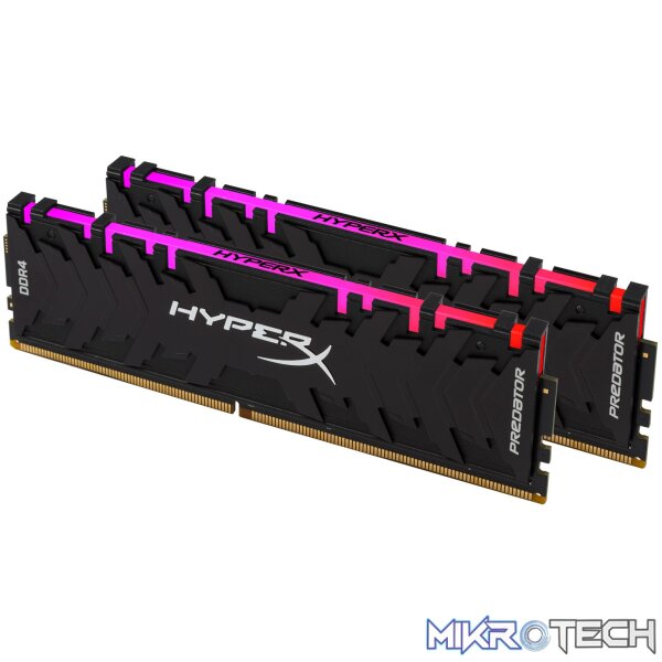 HX429C15PB3AK2-16_dc73-l3_kywl-5l_jj76-qf Kingston Hyper-x RGB Predator 32Gb(16Gb x 2) DDR4-3600 (pc4-28800) CL17 1.35v Desktop Memory Modules - Image 1