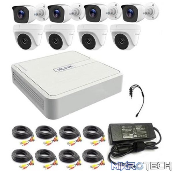 HiLook 8 Channel DVR with 4x 1080p HD Bullet Cameras and 4x 1080p HD Dome Cameras DIY Combo Kit HiLook 8 Channel DVR with 4x 1080p HD Bullet Cameras and 4x 1080p HD Dome Cameras DIY Combo Kit