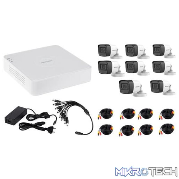 Hikvision 8 Channel DVR (DS-7108HGHI-M1) with 8x 1080p HD Bullet Cameras (DS-2CE16D0T-EXIPF 2.8mm) DIY Combo Kit Hikvision 8 Channel DVR (DS-7108HGHI-M1) with 8x 1080p HD Bullet Cameras (DS-2CE16D0T-EXIPF 2.8mm) DIY Combo Kit