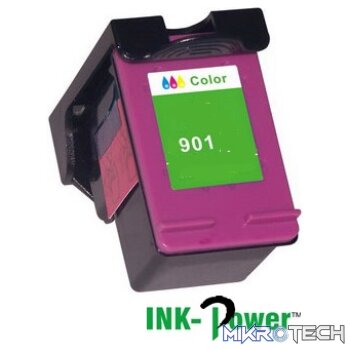InkPower Generic Replacement Single Tri Colour Officejet Ink Cartridge CC656A for HP901XL
