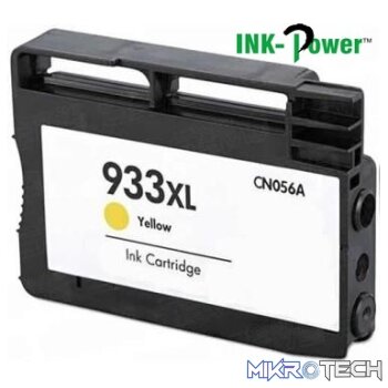 InkPower Generic Replacement for 933XL Yellow Ink Cartridge CN056AA