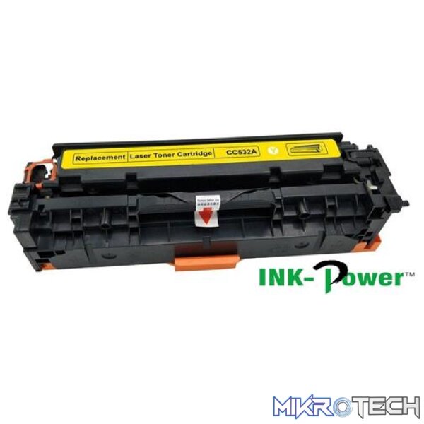 InkPower Generic Replacement for HP 304A CC532A Yellow Toner Cartridge InkPower Generic Replacement for HP 304A CC532A Yellow Toner Cartridge
