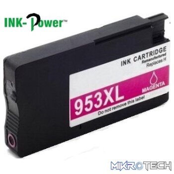 Inkpower Generic Replacement Cartridge F6U17AE for HP Officejet Ink Cartridge 953XL High Yield Magenta
