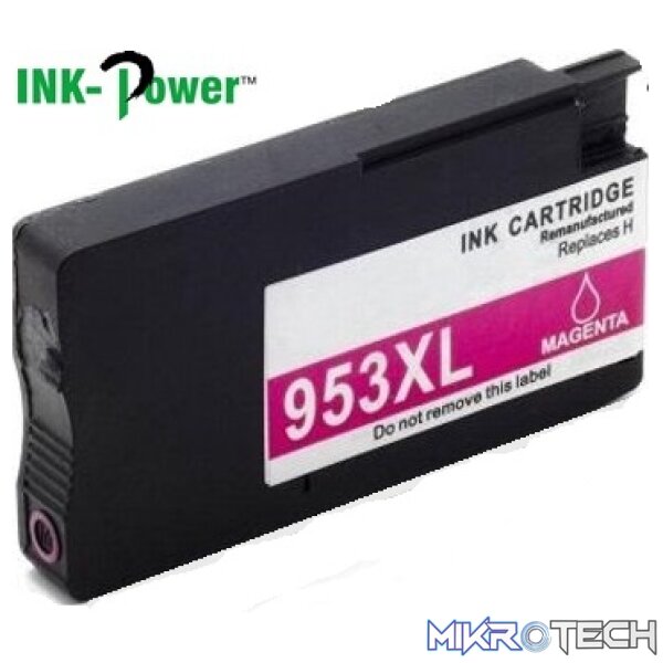 Inkpower Generic Replacement Cartridge F6U17AE for HP Officejet Ink Cartridge 953XL High Yield Magenta Inkpower Generic Replacement Cartridge F6U17AE for HP Officejet Ink Cartridge 953XL High Yield Magenta