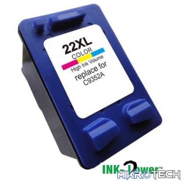 Inkpower Generic Replacement Tri Colour Cartridge for HP 22XL C9352CE Inkpower Generic Replacement Tri Colour Cartridge for HP 22XL C9352CE