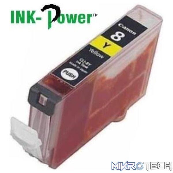 Inkpower Generic for Canon CLI-8 Yellow Dye Ink Cartridge Inkpower Generic for Canon CLI-8 Yellow Dye Ink Cartridge