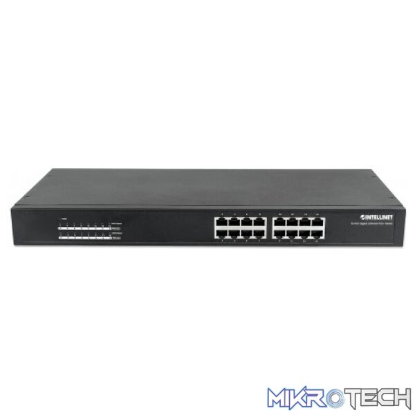 Intellinet 16-Port Gigabit Ethernet PoE+ Switch - Image 4