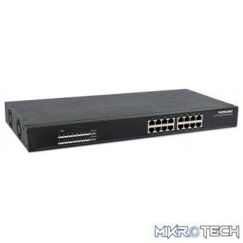 Intellinet 16-Port Gigabit Ethernet PoE+ Switch