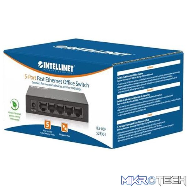 Intellinet 5-Port Fast Ethernet Switch - Image 2