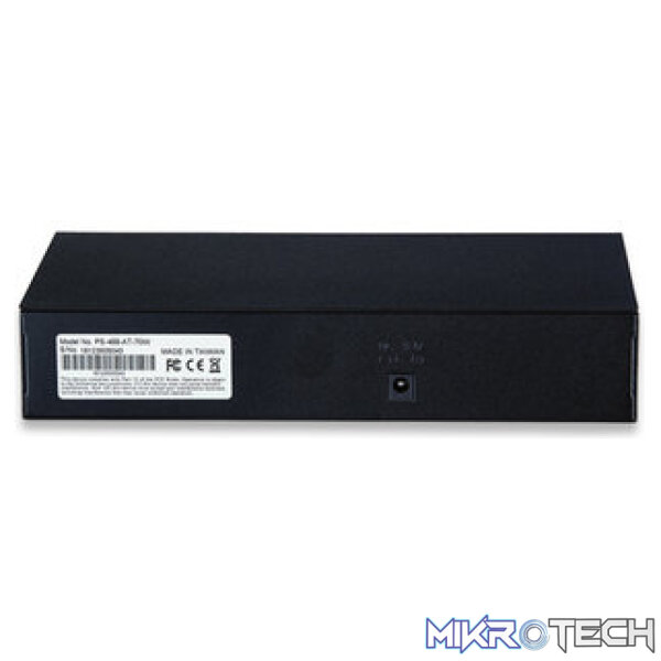 Intellinet 8-Port POE Desktop Switch metal case-8 x PoE ports, IEEE 802.3at/af Power-over-Ethernet (PoE+/PoE) - Image 3