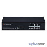 Intellinet 8-Port POE Desktop Switch metal case-8 x PoE ports, IEEE 802.3at/af Power-over-Ethernet (PoE+/PoE) - Image 4