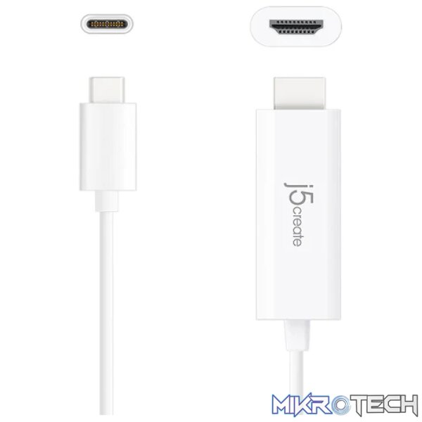 j5create JCC153 USB Type-C to 4K HDMI Cable - Image 2