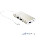 j5create JCH346 USB type-C (5Gbps) -> 3x type-A (USB 3.1/3.0/2.0) + 1x type-C Hub