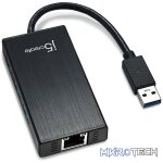 j5create JUH470 3x USB 3.0 Hub 5Gbps + LAN (gigabit) - Image 2