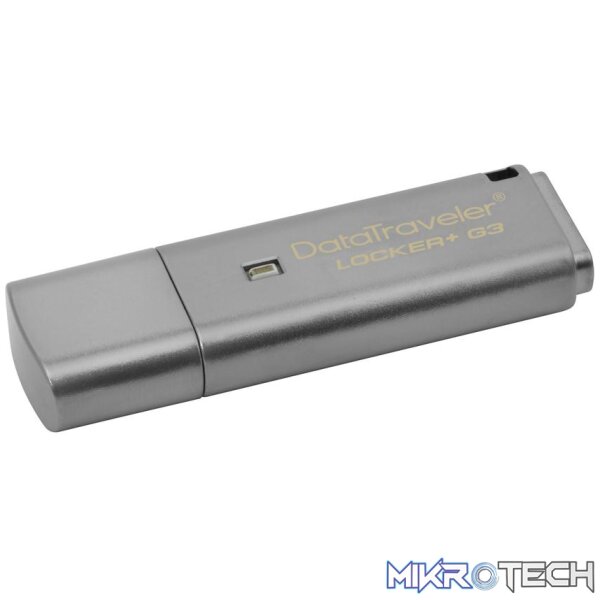 KingstonDTLockerPlusG3_BigProductImage_rwec-bf Kingston Datatraveler Locker Plus G3 16Gb Flash Drive with personal security - Image 1