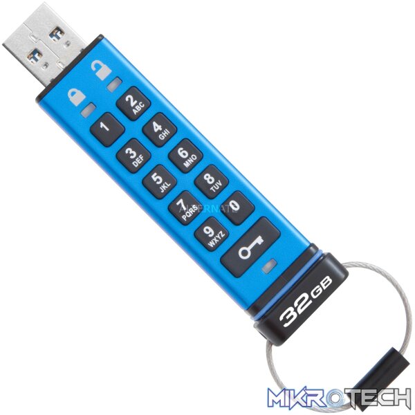 Kingston_DataTraveler_2000_32GB_USB_flash_drive_USB_Type_A_3_2_Gen_1__3_1_Gen_1__Blue__USB_stick__imfl2013 Kingston Datatraveler 2000 32Gb USB 3.1 type-A Flash Drive - Image 1