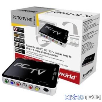 Kworld PC to TV Converter:Support video system NTSC / PAL