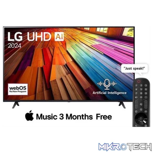 LG 50 inch UT80 Series UHD ThinQ AI webOS Smart TV - Image 2