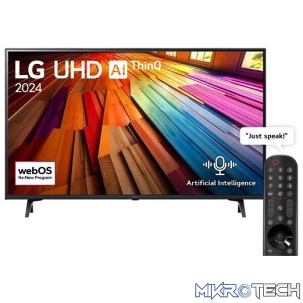 LG 65 inch UT80 Series UHD ThinQ AI webOS Smart TV - Image 2